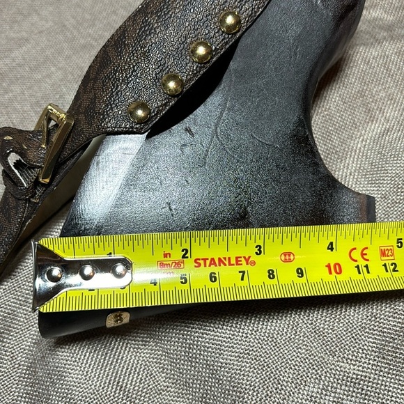 Michael Kors Signature Wedge Open Toe Slingback Heels Size 9.5 - Picture 14 of 14